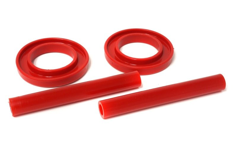 Energy Suspension 83-04 Ford Mustang SVO Red Front Spring Upper & Lower Isolator Set - Crew Original