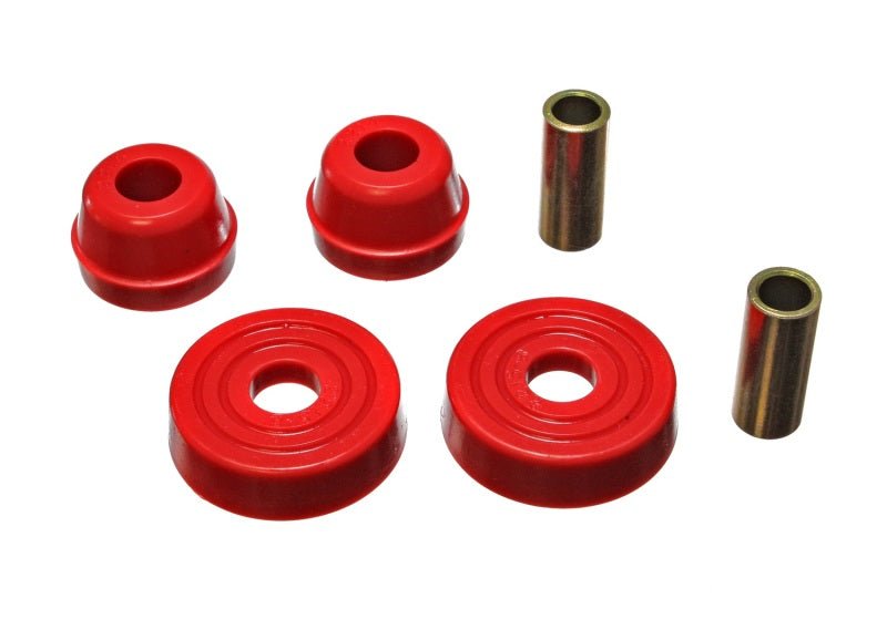 Energy Suspension 83-04 Ford Mustang SVO Red McPherson Strut Tower Bushing Set - Crew Original