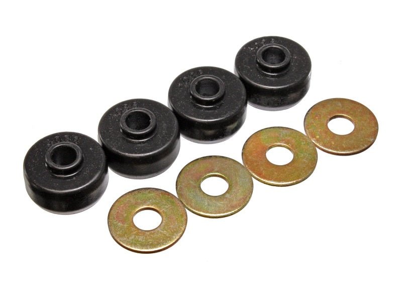 Energy Suspension 84-96 Chevy Corvette Black Spring Cushions for Rear Leaf Spring Bushing Set - Crew Original