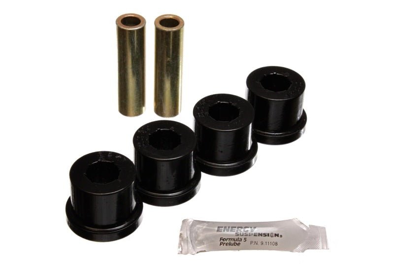 Energy Suspension 86-91 Mazda RX7 Black Rear Control Arm Bushing Set - Crew Original