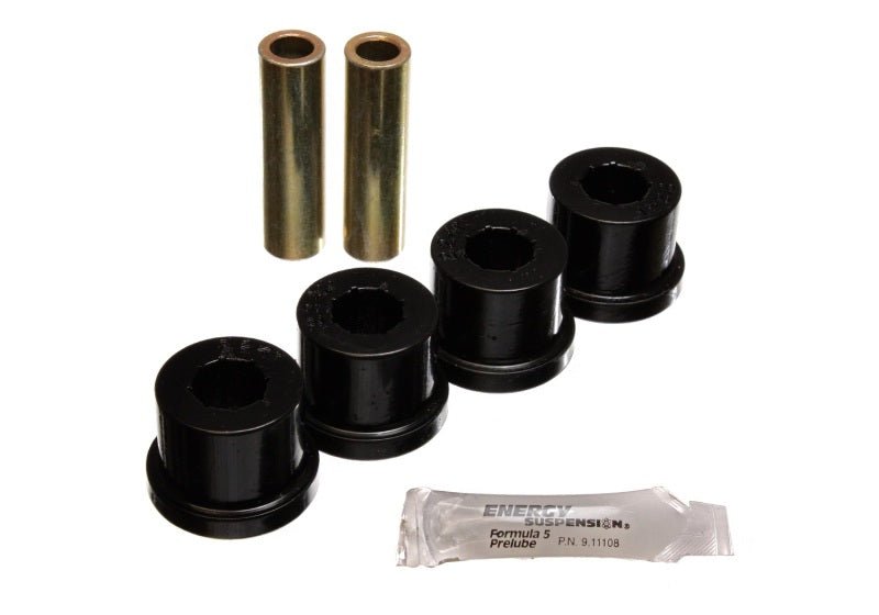 Energy Suspension 86-91 Mazda RX7 Black Rear Control Arm Bushing Set - Crew Original