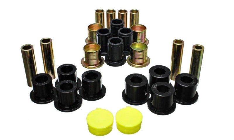 Energy Suspension 87-04 Dodge Dakota / 98-03 Durango 4WD Black Front End Control Arm Bushing Set - Crew Original