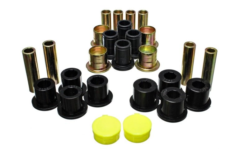 Energy Suspension 87-04 Dodge Dakota / 98-03 Durango 4WD Black Front End Control Arm Bushing Set - Crew Original