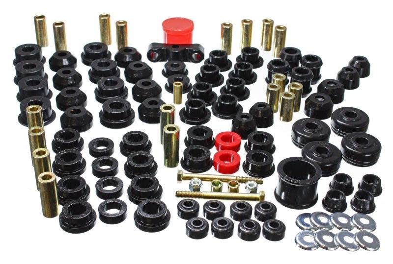 Energy Suspension 88-91 Honda Civic/CRX Black Hyper-Flex Master Bushing Set - Crew Original