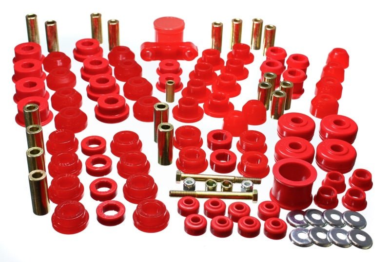 Energy Suspension 88-91 Honda Civic/CRX Red Hyper-Flex Master Bushing Set - Crew Original