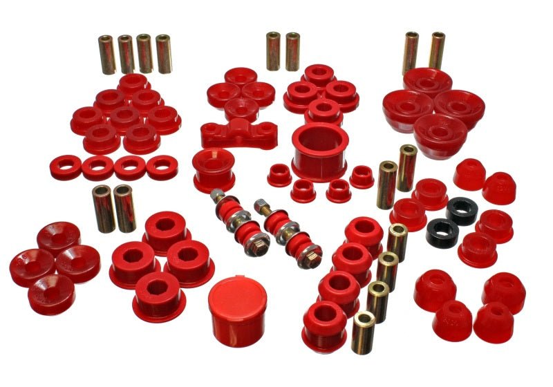 Energy Suspension 90-93 Acura Integra Red Hyper-Flex Master Bushing Set - Crew Original