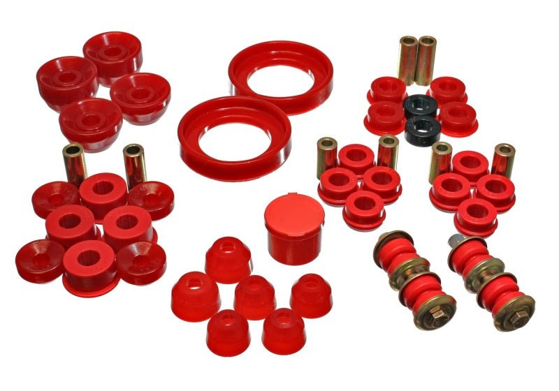 Energy Suspension 90-93 Honda Accord/Odyssey Red Hyper-Flex Master Bushing Set - Crew Original
