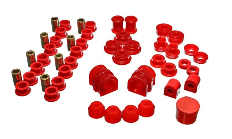 Energy Suspension 91-02 Saturn S Series Coupe/Sedan/Wagon Red Hyper-Flex Master Bushing Set - Crew Original