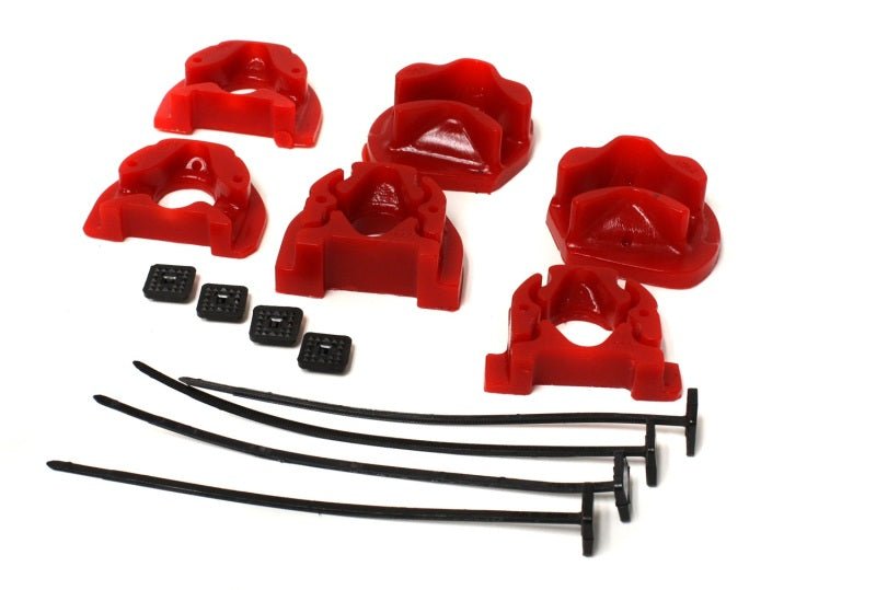 Energy Suspension 92-00 Honda Civic (Except 99-00 Si) / 93-97 Del Sol Red Motor Mount Inserts (Manua - Crew Original