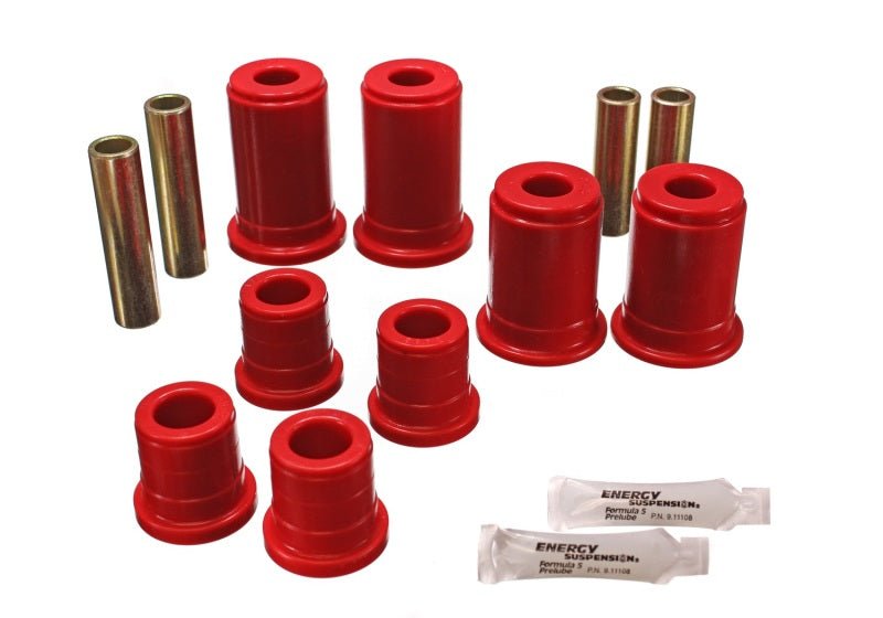 Energy Suspension 92-94 K-5 Blazer / 92-99 Denali/Suburban/Yukon Red Front Control Arm Bushing Set - Crew Original