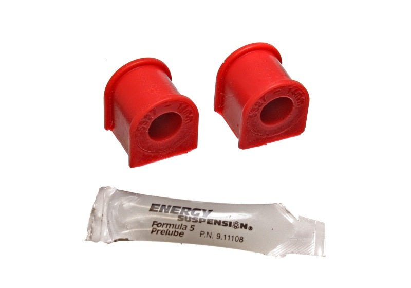 Energy Suspension 94-01 Acura Integra / 90-97 Honda Accord/Odyssey Red 14mm Rear Sway Bar Bushings - Crew Original