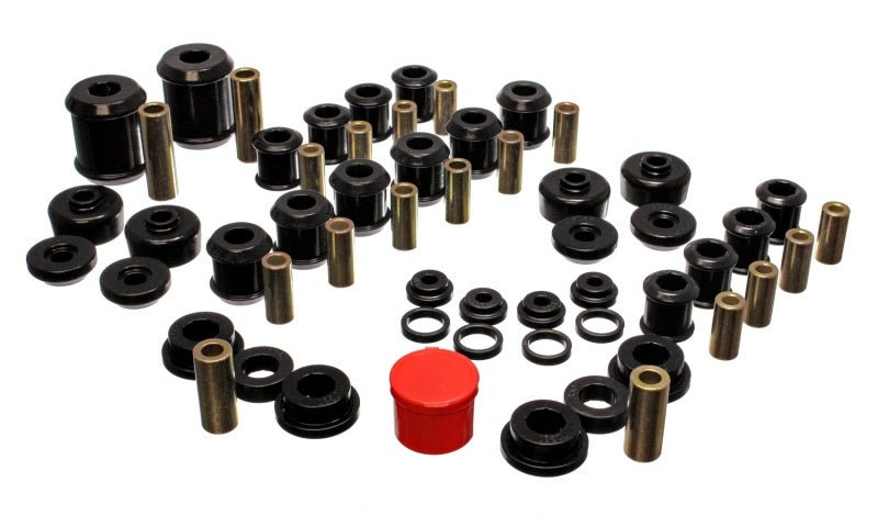Energy Suspension 95-99 Mitsubishi Eclipse FWD/AWD Black Hyper-flex Master Bushing Set - Crew Original