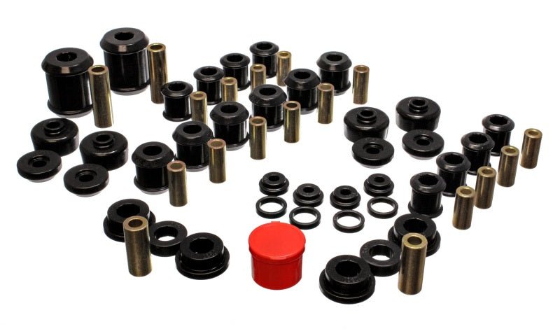 Energy Suspension 95-99 Mitsubishi Eclipse FWD/AWD Black Hyper-flex Master Bushing Set - Crew Original