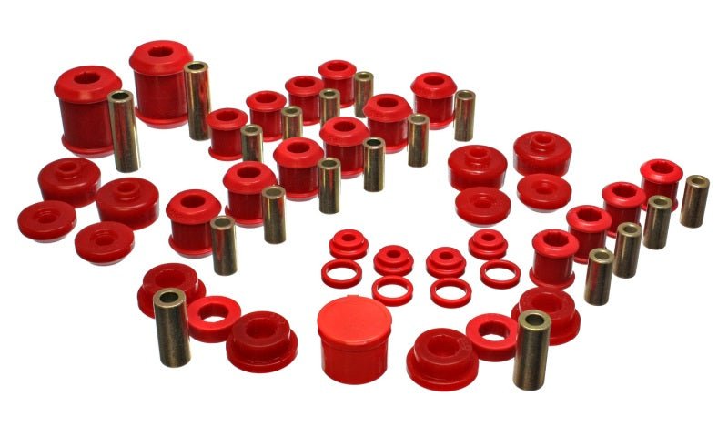 Energy Suspension 95-99 Mitsubishi Eclipse FWD/AWD Red Hyper-flex Master Bushing Set - Crew Original