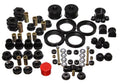 Energy Suspension 96-00 Honda Civic/CRX Black Hyper-Flex Master Bushing Set - Crew Original