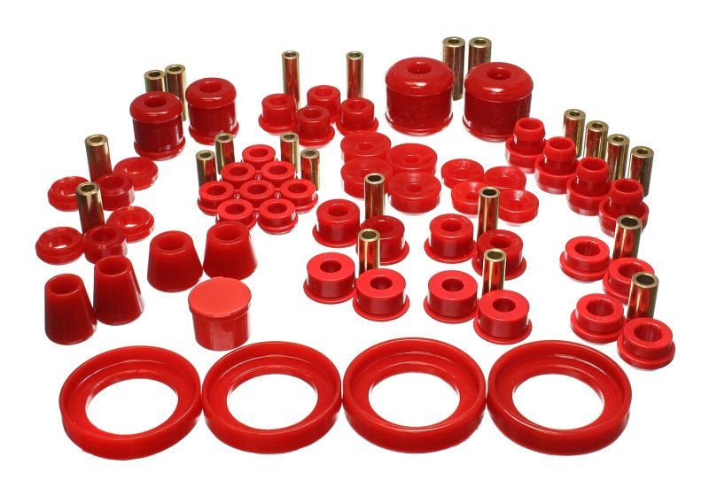 Energy Suspension 97-01 Honda Prelude (Type SH only) Red Hyper-Flex Master Bushing Set - Crew Original