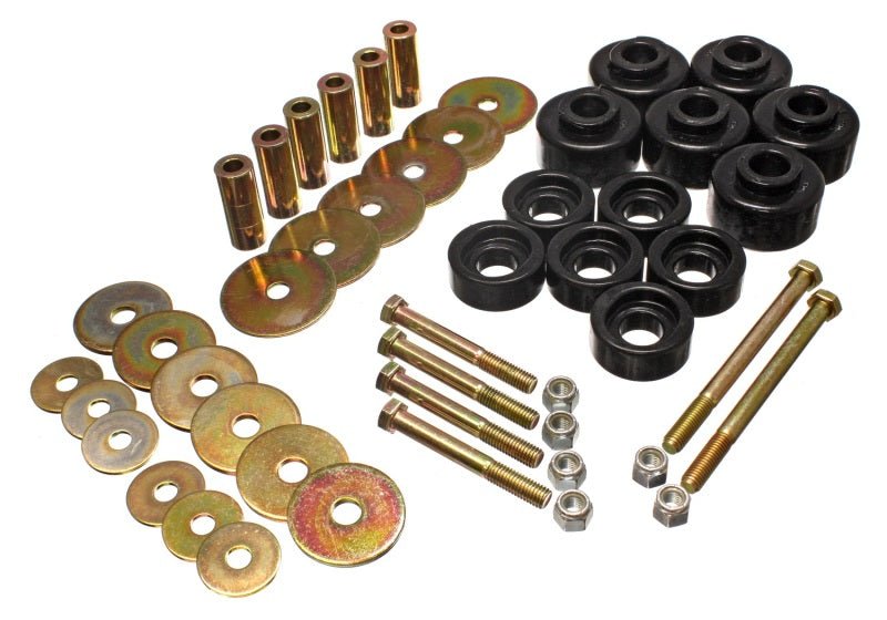 Energy Suspension 97-03 Ford F-100/F-150 2WD/F250 2WD & L-Duty Black Body (Cab) Mount Set - Crew Original