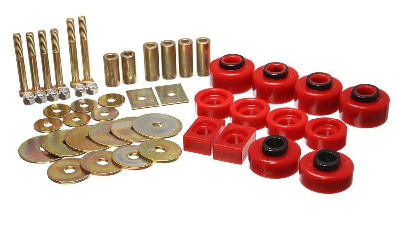 Energy Suspension 97-03 Ford F-100/F-150 2WD/F250 2WD & L-Duty Red Body (Ext Cab ONLY ) Mount Set - Crew Original