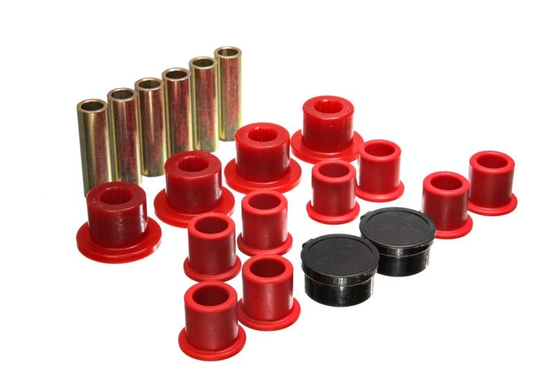 Energy Suspension 98-11 Ford Ranger Red Rear Leaf Spring Bushing Set - Crew Original