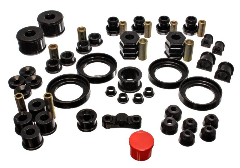Energy Suspension 99-00 Honda Civic Si Black Hyper-Flex Master Bushing Set - Crew Original