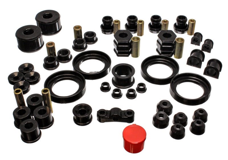 Energy Suspension 99-00 Honda Civic Si Black Hyper-Flex Master Bushing Set - Crew Original