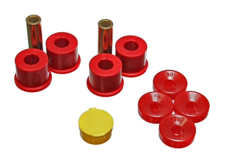 Energy Suspension 99-00 Honda Civic Si Red Front Shock Bushing Set - Crew Original