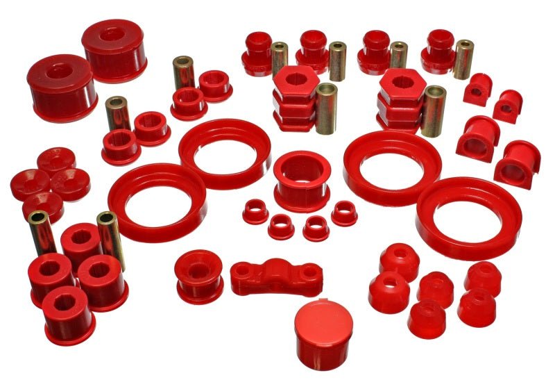 Energy Suspension 99-00 Honda Civic Si Red Hyper-Flex Master Bushing Set - Crew Original
