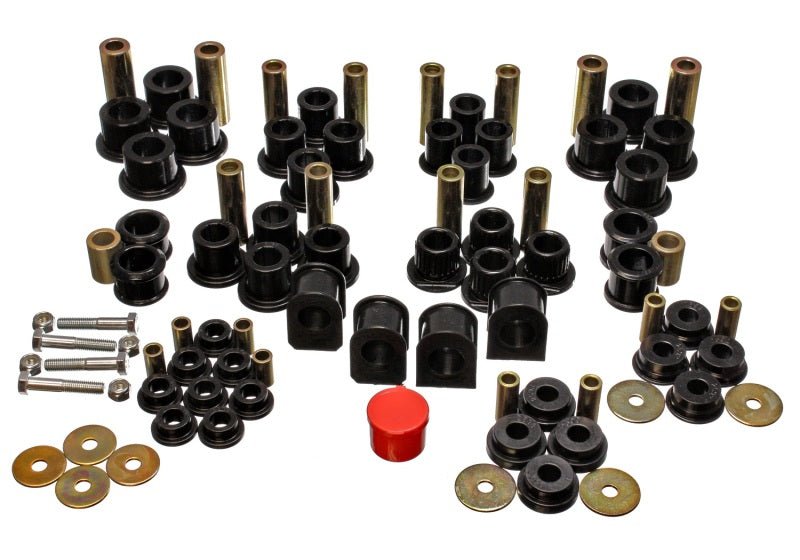 Energy Suspension 99-04 Ford F-250 4WD Superduty Black Hyper-flex Master Bushing Set - Crew Original