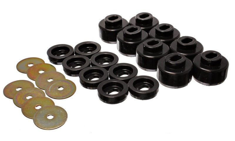 Energy Suspension 99-06 Silverado C1500/K1500/01-06 Silverado C2500/K2500 Black Body(cab) Mount Set - Crew Original