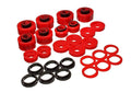 Energy Suspension 99-07 Ford F-250/F-350 SD 2/4WD Crew Cab Body Mount Set - Red - Crew Original