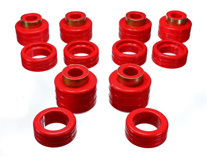 Energy Suspension Chevy Pickup 2&4Wd Body Mounts - Red - Crew Original