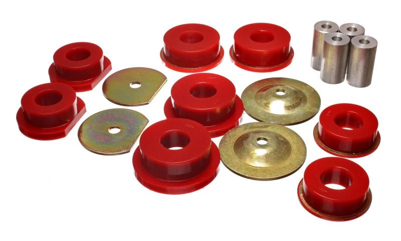 Energy Suspension Dodge 08-10 Challenger/ 07-10 Charger/05-08 Magnum RWD Red Rear Subframe Bushings - Crew Original