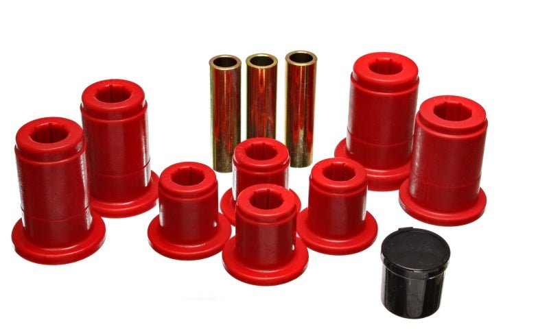 Energy Suspension Frt Control Arm Bushing Set - Red - Crew Original