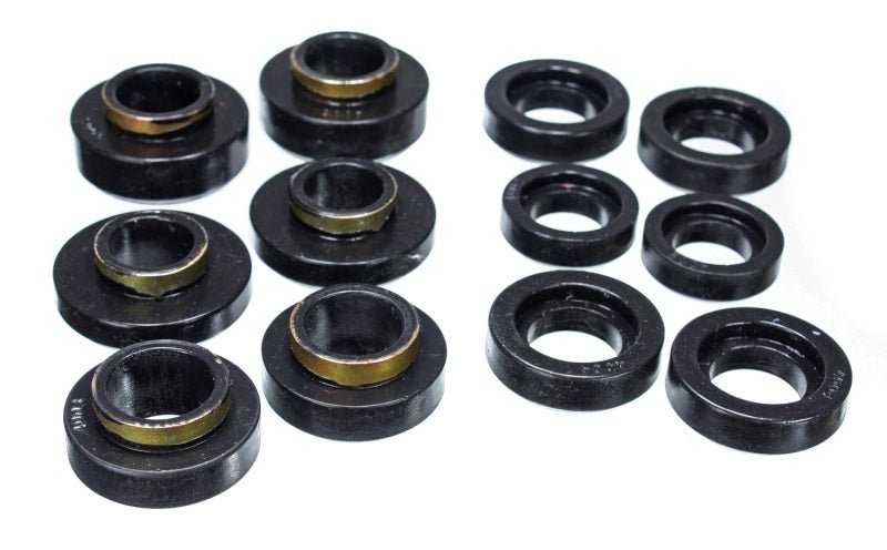 Energy Suspension GM Black Body to Frame Mount and Radiator Support Bushing Set - Crew Original