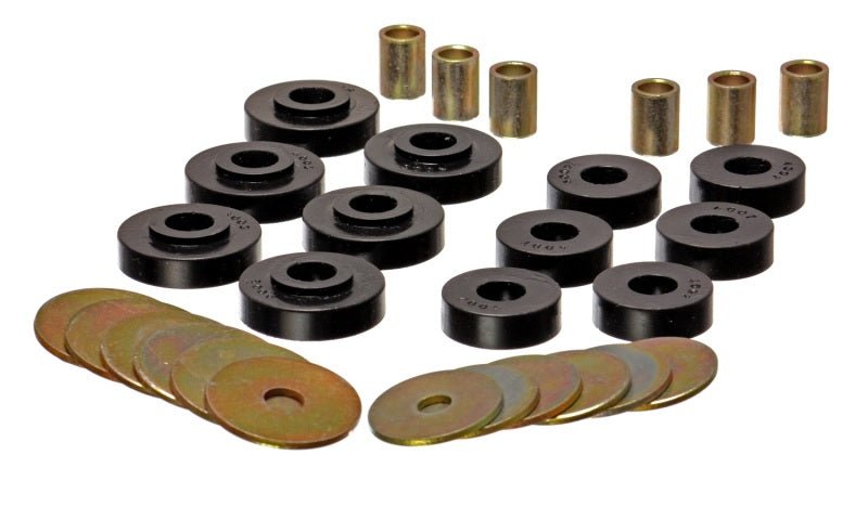 Energy Suspension GM Corvette Black Body Mount Set - Crew Original