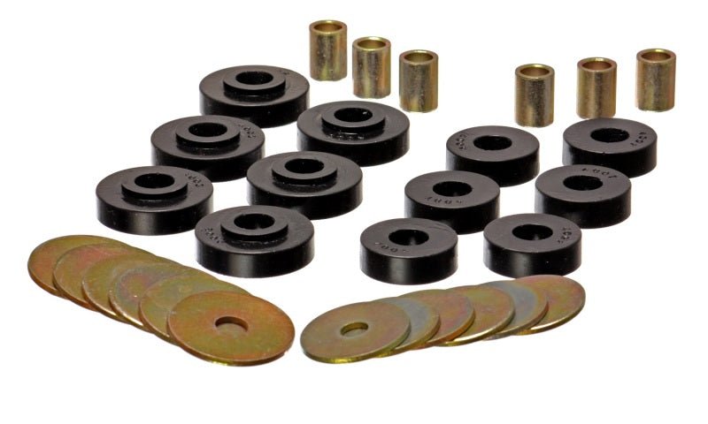 Energy Suspension GM Corvette Black Body Mount Set - Crew Original