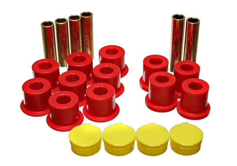 Energy Suspension Rear Leaf Spring Set - Red - Crew Original