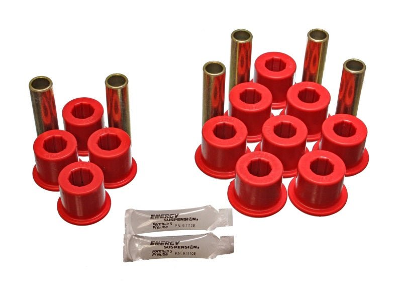 Energy Suspension Rear Spring Bushing Set - Red - Crew Original