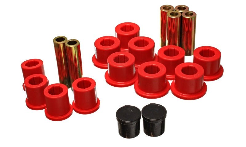 Energy Suspension Rear Spring Bushing Set - Red - Crew Original
