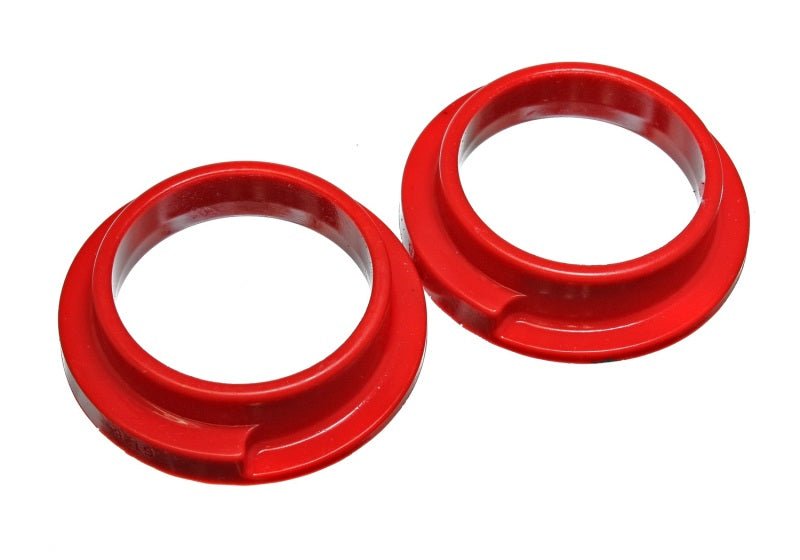 Energy Suspension Universal 3in ID 4 5/16in OD 1 1/8in H Red Coil Spring Isolators (2 per set) - Crew Original
