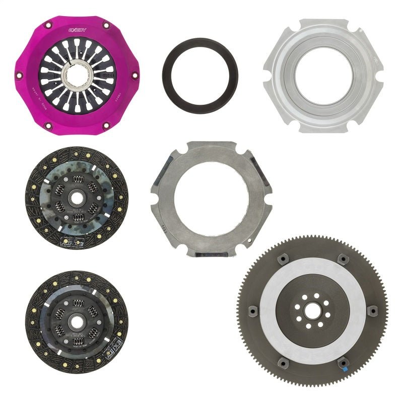 Exedy 04-17 Subaru WRX STI EJ255/EJ257 2.5L Twin-Organic Clutch Kit - Crew Original