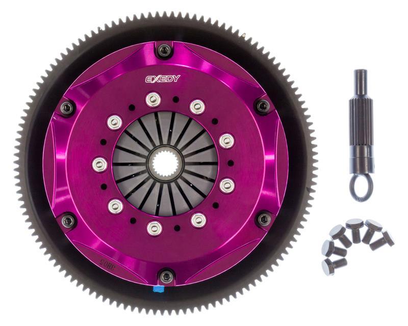 Exedy 1986-1989 Mazda RX-7 R2 Hyper Twin Cerametallic Clutch Sprung Center Disc Push Type Cove - Crew Original