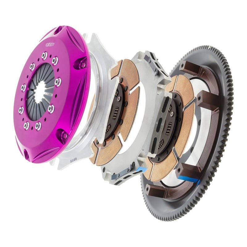 Exedy 1986-1989 Mazda RX-7 R2 Hyper Twin Cerametallic Clutch Sprung Center Disc Push Type Cove - Crew Original