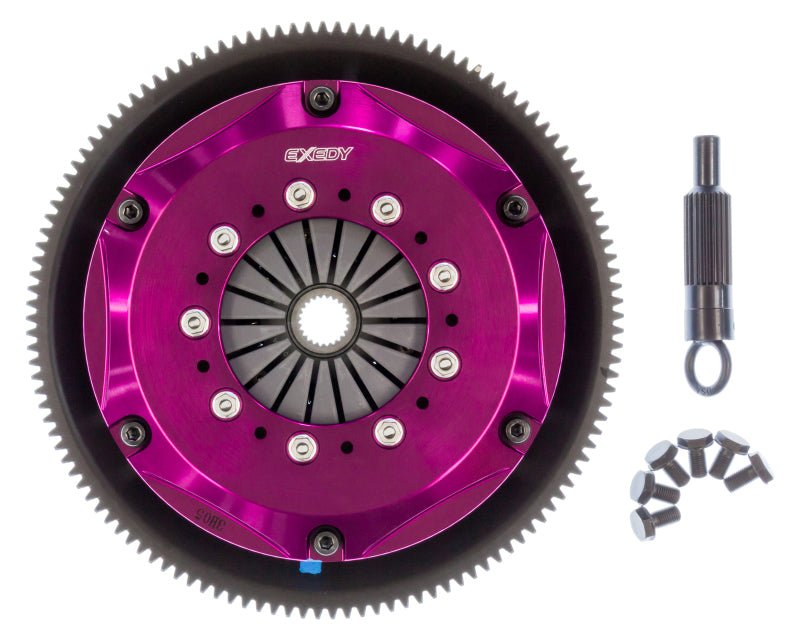 Exedy 1986-1989 Mazda RX-7 R2 Hyper Twin Cerametallic Clutch Sprung Center Disc Push Type Cove - Crew Original