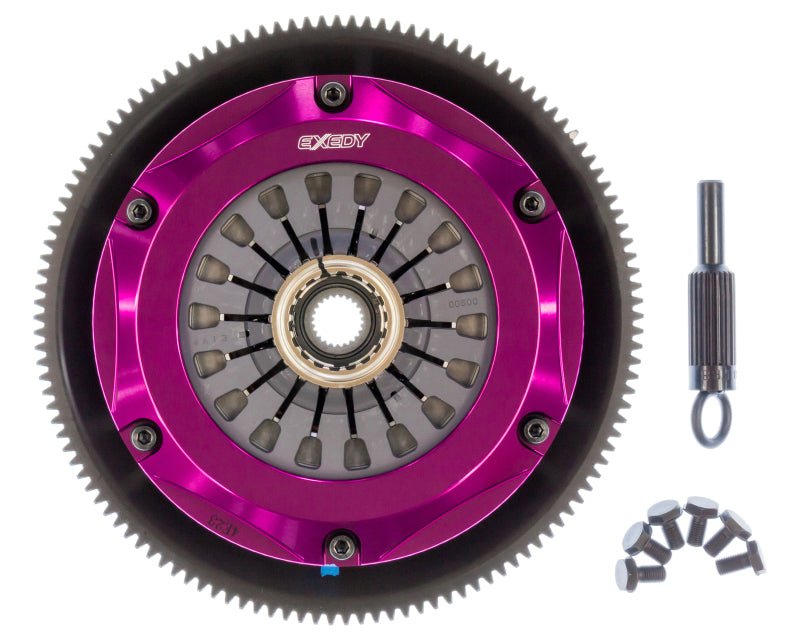 Exedy 1993-1995 Mazda RX-7 R2 Hyper Twin Cerametallic Clutch Sprung Center Disc Pull Type - Crew Original