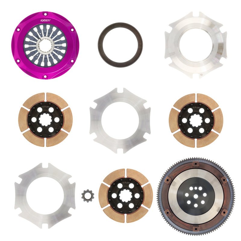Exedy 1996-1996 Mitsubishi Lancer Evolution IV L4 Hyper Triple Cerametallic Clutch Rigid - Crew Original