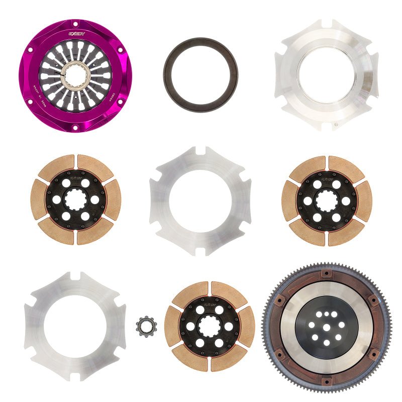 Exedy 1996-1996 Mitsubishi Lancer Evolution IV L4 Hyper Triple Cerametallic Clutch Rigid Pull Type - Crew Original