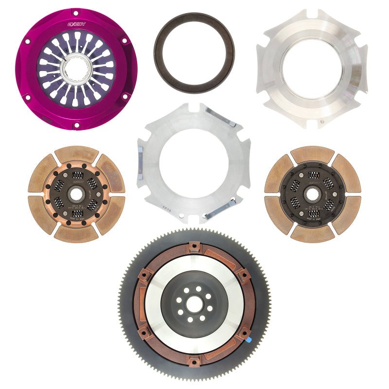 Exedy 2004-2014 Subaru Impreza WRX STI H4 Hyper Twin Cerametallic Clutch Sprung Disc Pull Type - Crew Original