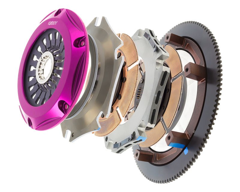 Exedy 2004-2014 Subaru Impreza WRX STI H4 Hyper Twin Cerametallic Clutch Sprung Disc Pull Type - Crew Original