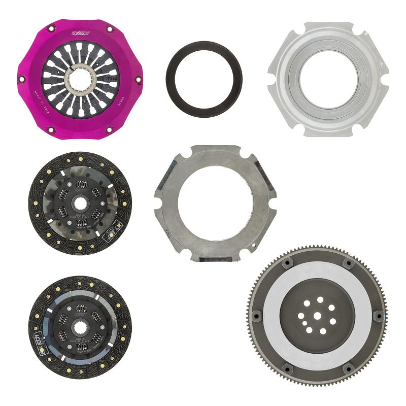 Exedy 96-06 Mitsubishi Evo 4-9 4G63T 2.0L Twin-Organic Clutch Kit - Crew Original